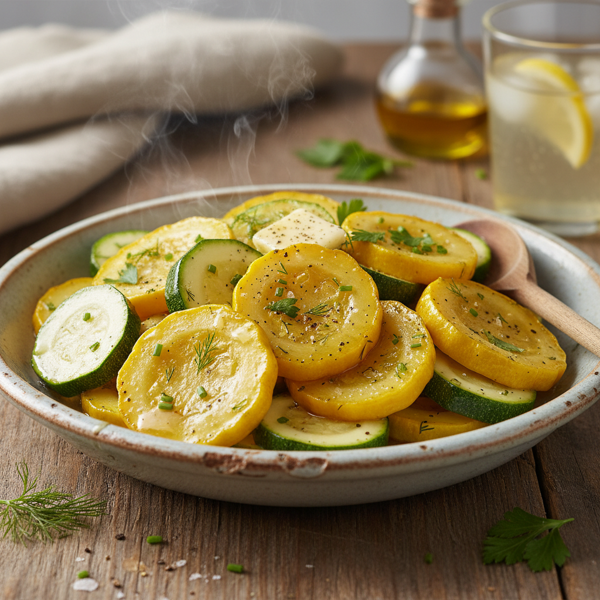 Honey-Butter Steamed Summer Squash Medley recipe