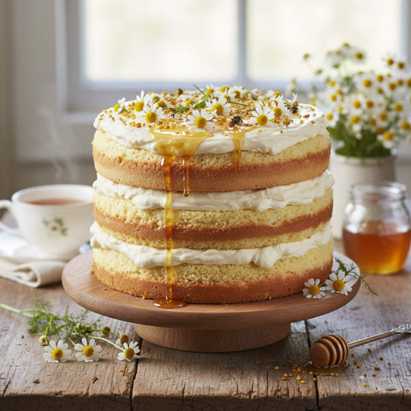 Honey-Chamomile Dream Cake recipe