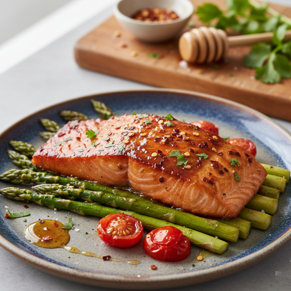 Honey-Chili Glazed Salmon recipe