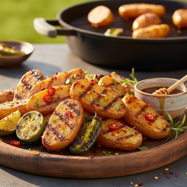 Honey-Chili Grilled Potatoes recipe