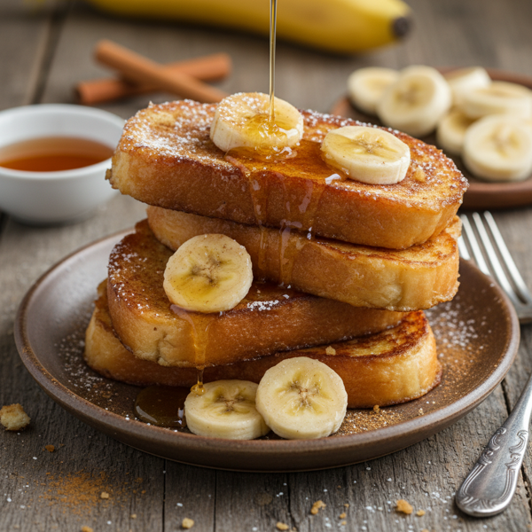 Honey-Cinnamon Banana French Toast recipe