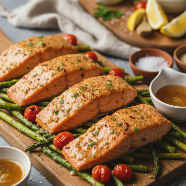 Honey-Dijon Glazed Salmon Fillets recipe