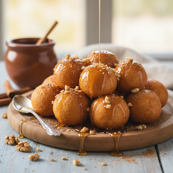 Honey-Dipped Loukoumades recipe