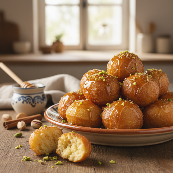 Honey-Drenched Greek Loukamades recipe