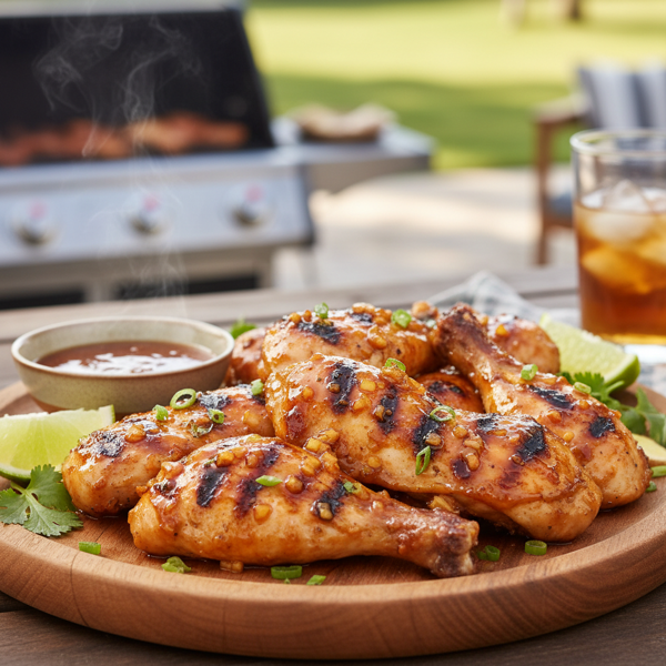 Honey-Ginger Barbecue Grilled Chicken recipe