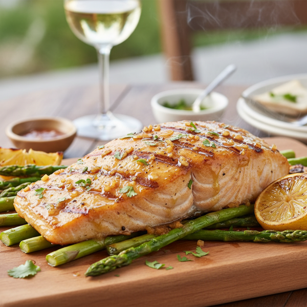 Honey-Ginger Glazed Grilled Fish recipe