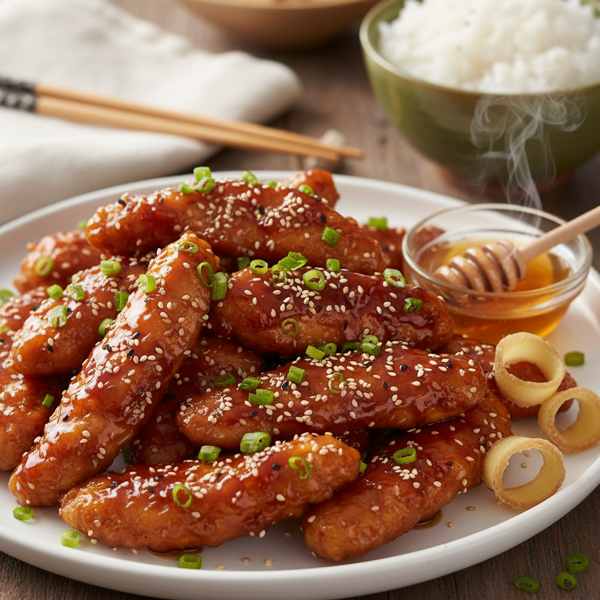 Honey-Ginger Teriyaki Chicken Tenders recipe