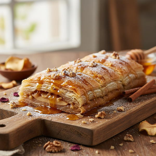 Honey-Glazed Apple Strudel Baklava recipe