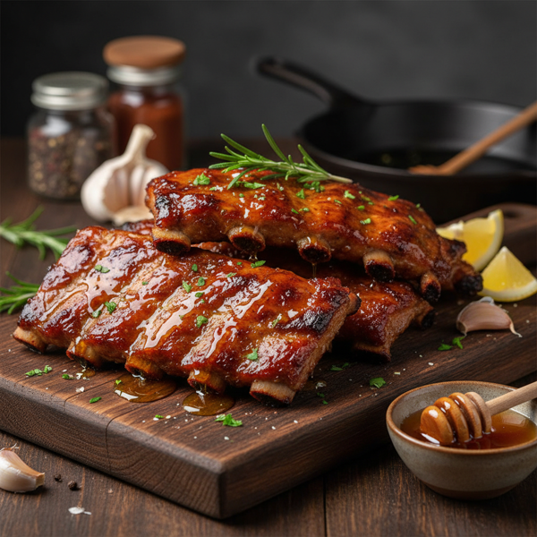 Honey-Glazed Baby Back Ribs recipe