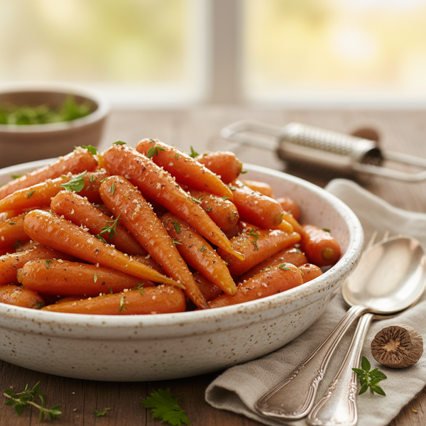 Honey-Glazed Carrots with Nutmeg recipe