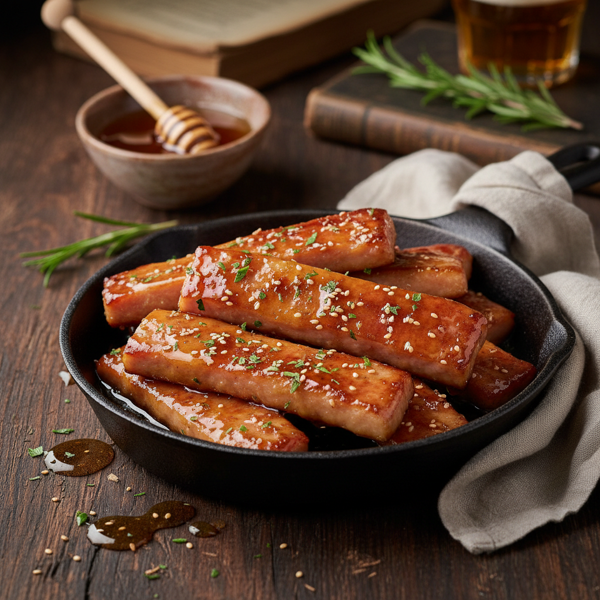 Honey-Glazed Ham Sticks recipe