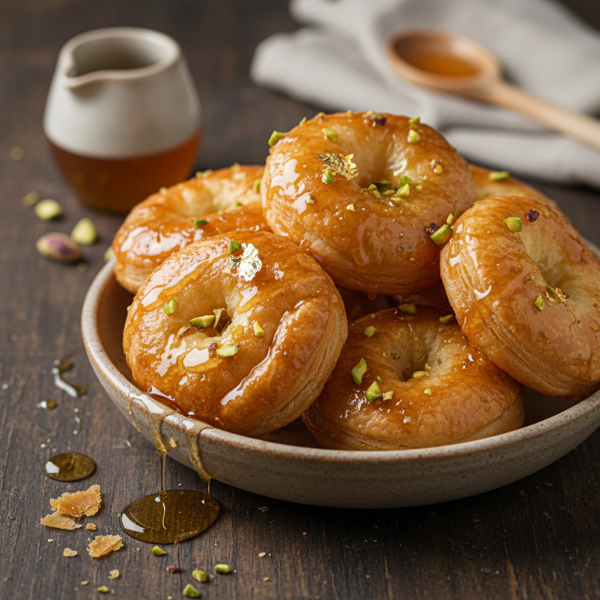 Honey-Glazed Puff Fritters recipe