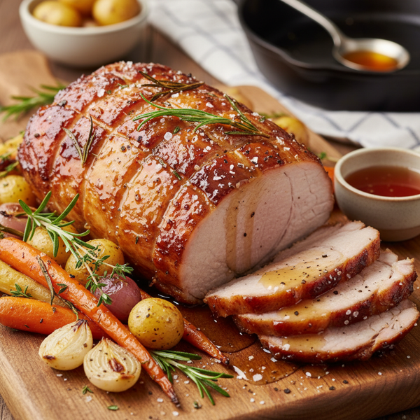 Honey-Glazed Savory Pork Roast recipe