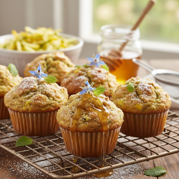 Honey-Infused Summer Squash Muffins recipe