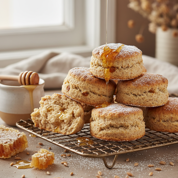 Honey-Infused Wholemeal Scones recipe