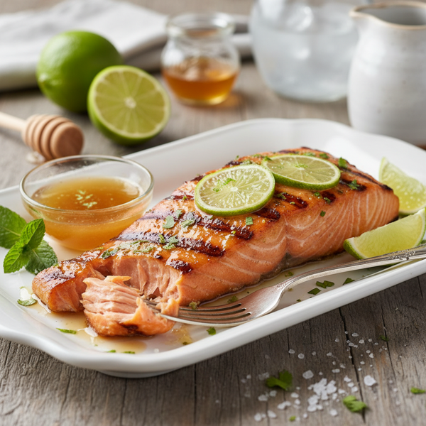 Honey-Lime Glazed Grilled Salmon recipe