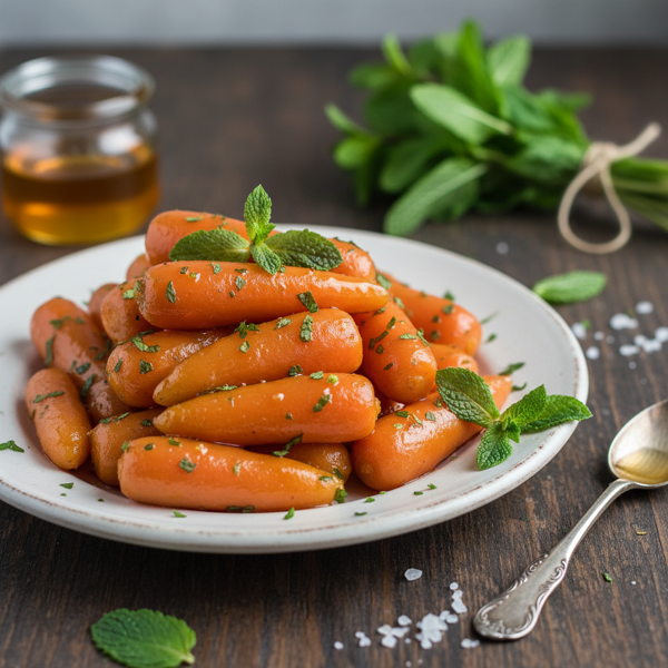 Honey-Mint Glazed Carrots recipe