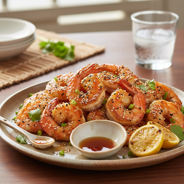 Honey-Sesame Broiled Shrimp Delight recipe