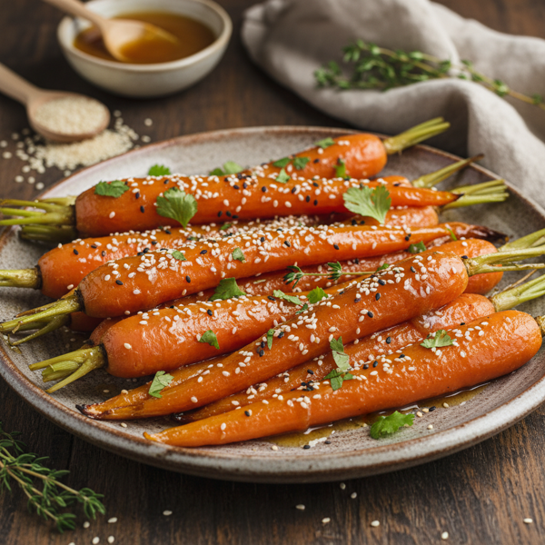 Honey-Sesame Roasted Carrots recipe