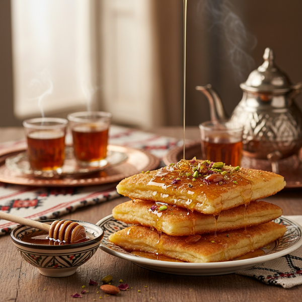 Honey-Soaked Algerian Breakfast Delight recipe