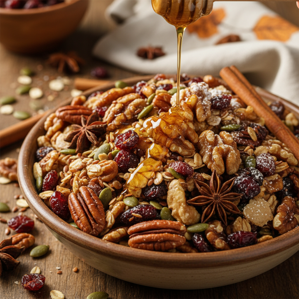 Honey-Spiced Harvest Crunch Mix recipe