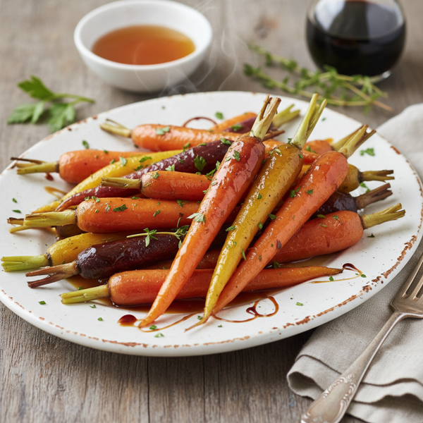 Honey Balsamic Glazed Baby Carrots recipe