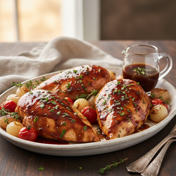Honey Balsamic Glazed Chicken recipe