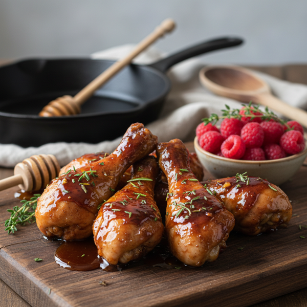Honey Balsamic Glazed Chicken Drumsticks recipe