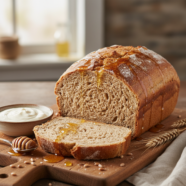 Honey Buttermilk Whole Wheat Bread recipe