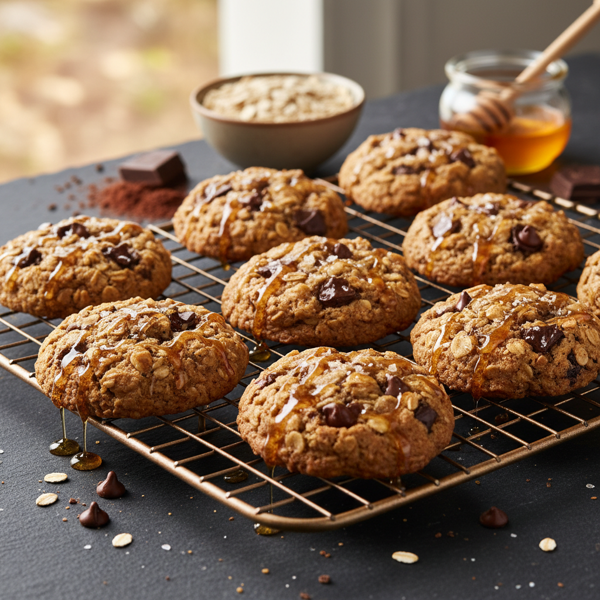 Honey Choco-Oat Delight Cookies recipe