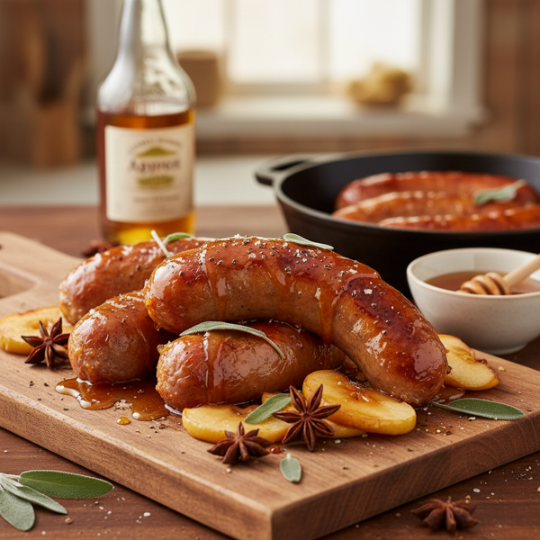 Honey Cider Glazed Smoked Sausage recipe