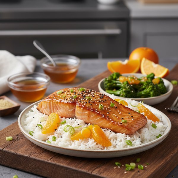 Honey Citrus Miso-Glazed Salmon recipe