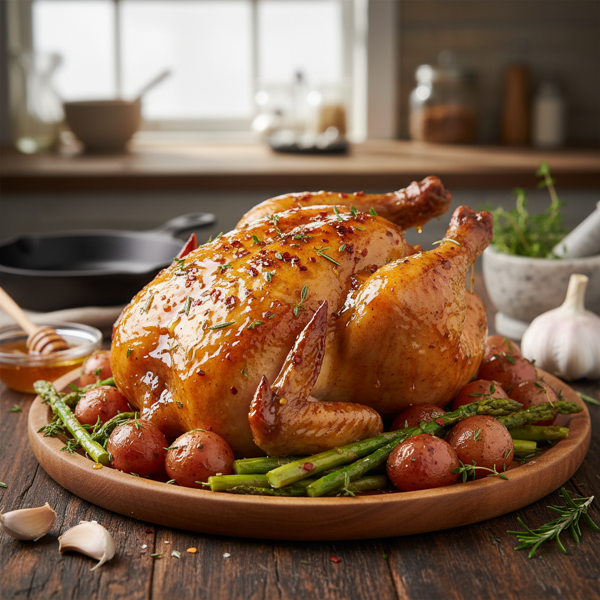 Honey Garlic Herb-Glazed Chicken recipe