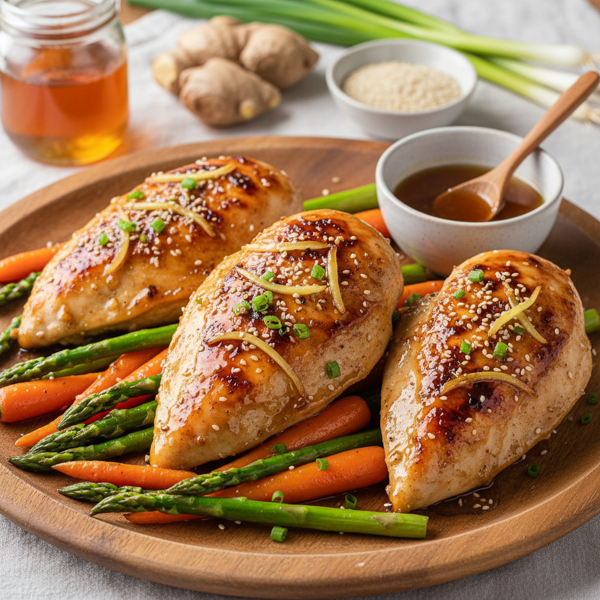 Honey Ginger Glazed Chicken Breasts recipe