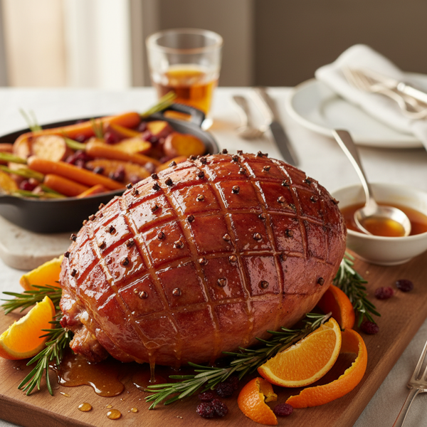 Honey Glazed Brown Sugar Baked Ham recipe