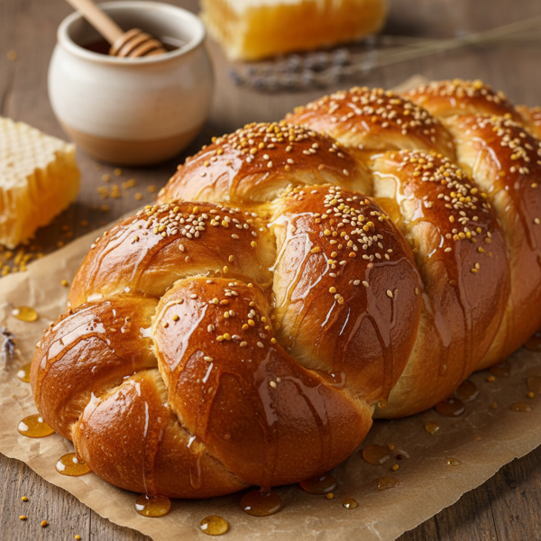 Honey Glazed Challah recipe