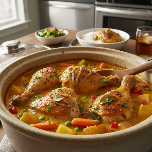 Honey Mustard Curry Chicken Slow Cooker Delight recipe