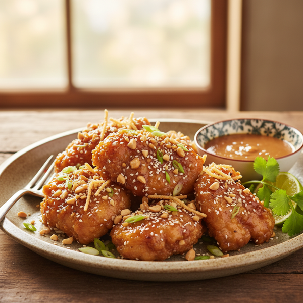 Honey Peanut Crunch Chicken recipe