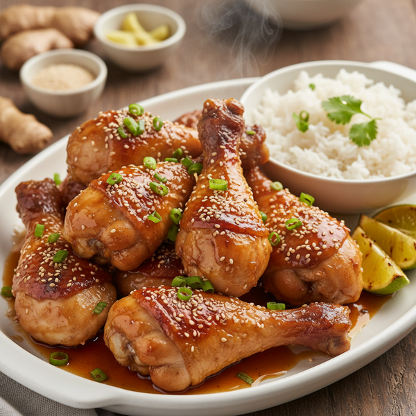 Honey Soy Glazed Chicken Drumsticks recipe