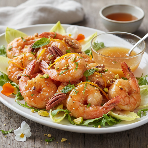 Honey Walnut Shrimp with a Light Twist recipe