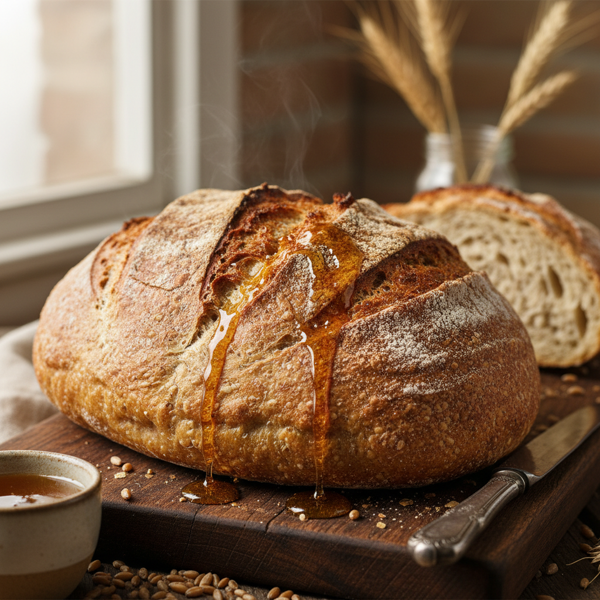 Honey Whole Wheat Artisan Bread recipe