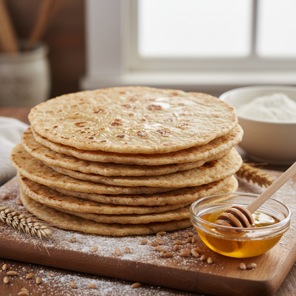 Honey Whole Wheat Tortillas recipe
