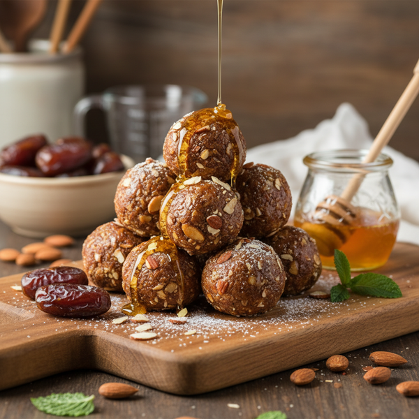 Honeyed Almond Date Energy Bites recipe