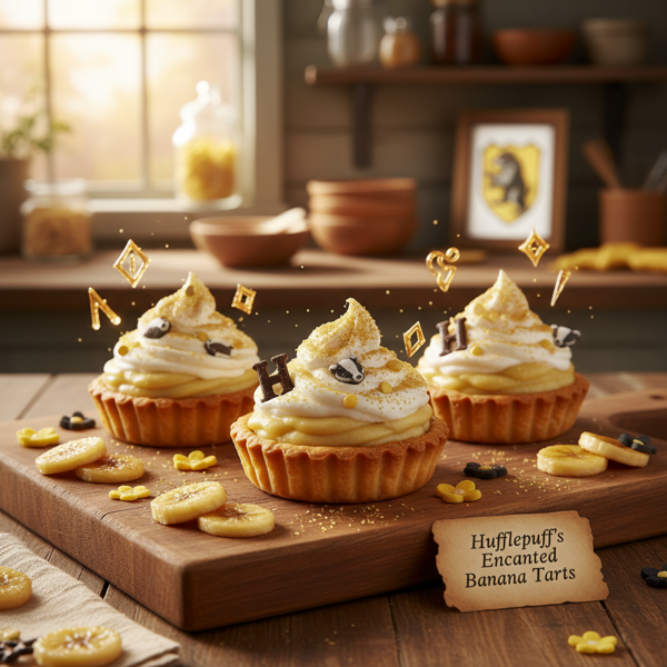 Hufflepuff's Enchanted Banana Cream Tarts recipe