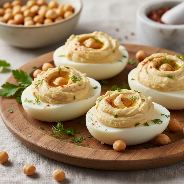 Hummus-Stuffed Egg Whites recipe