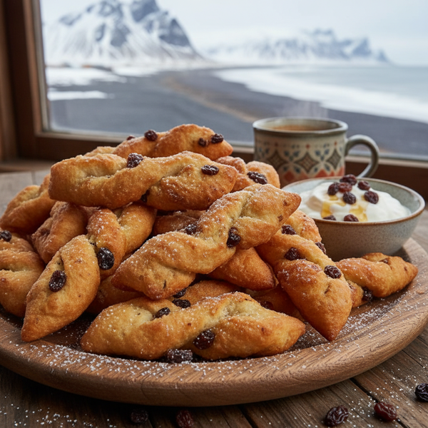 Icelandic Raisin Fritters recipe