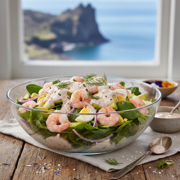 Icelandic Shrimp Delight Salad recipe