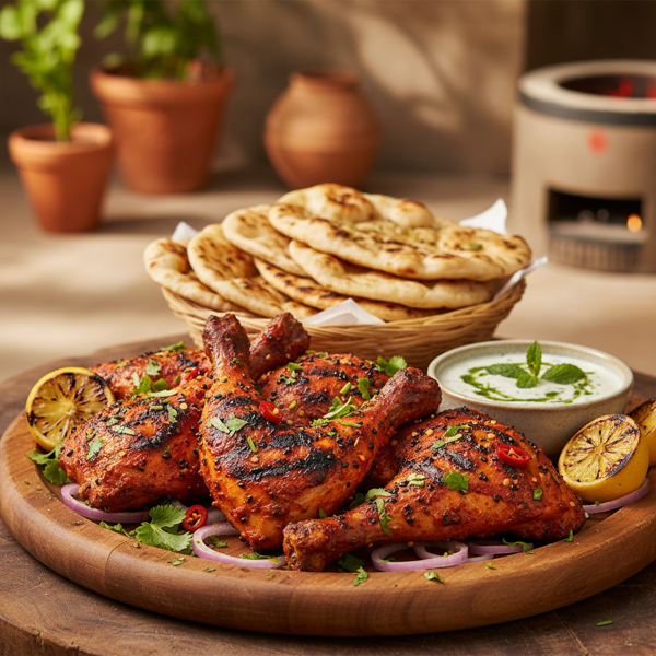 Indian-Spiced Grilled Tandoori Chicken recipe