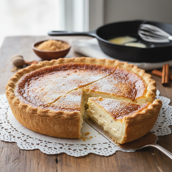 Indiana Amish Sugar Cream Pie recipe