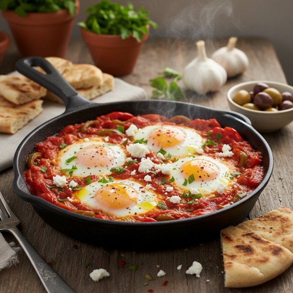 Individual Mediterranean Shakshuka with Feta recipe